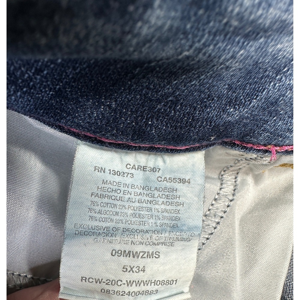 Wrangler Retro Mae Jeans 5x34 Mid Rise Faded Blue Western Flare Boot Cut Retro - Picture 9 of 14